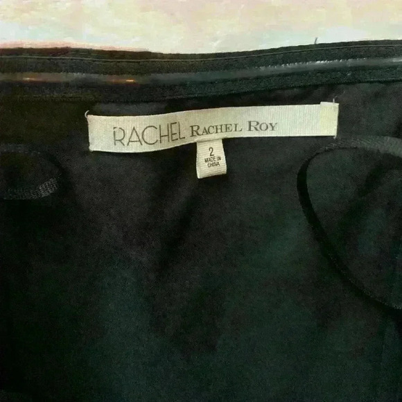 Rachel Roy Women Strapless Mini Dress Black Beige Stripes Size 2 New NWT - Picture 2 of 3